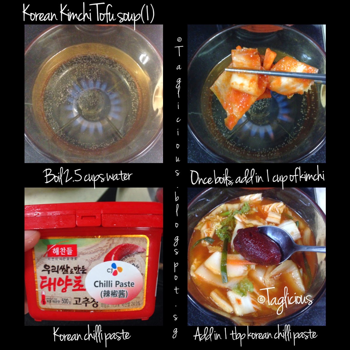 TAGlicious: Hot & Spicy Kimchi Tofu Soup
